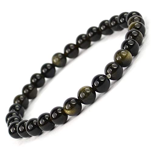 Image of Reiki Crystal Products Natural Crystal Stone Bracelet 6 mm Round Beads for Men & Women | Gemstone Jewellery Bracelet | Reiki Charged | Multiple Stone Variants Available