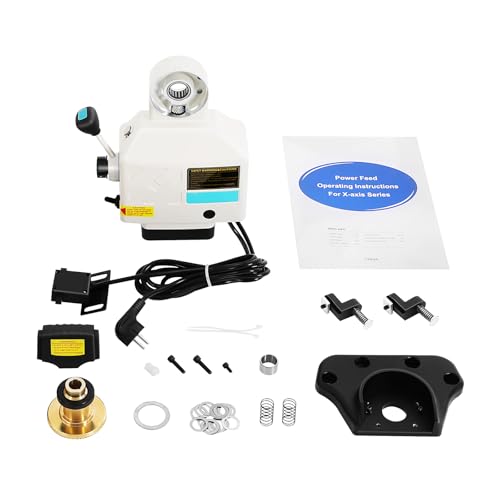 X-Axis Fraiseuse à flux 220 V pour fraiseuse de table de fraisage Kit d'outils d'alimentation pour fraiseuse Bridgeport 135 lb