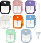 8 Pcs Portable Card Spray Bottles, 38ml Refillable Cosmetic Perfume Bottle, Moisturizing Sprayer Box Cosmetic Container, Atomizer, Spray Empty Bottle for Alcohol Hand Sanitizer Freshener
