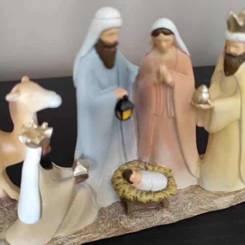 Crèche de Noël trois mages Heaven Sends en résine pour décoration