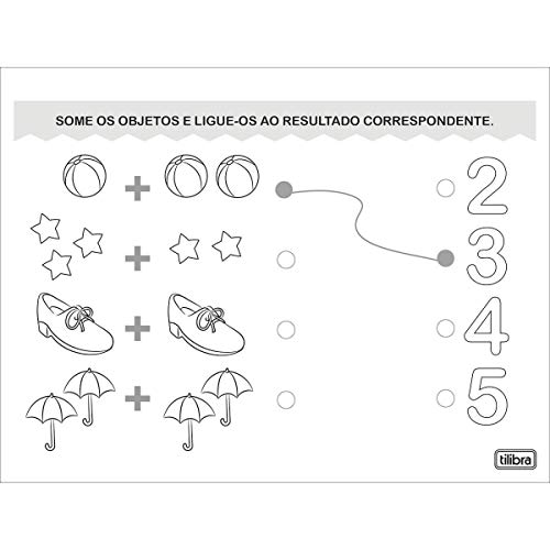Caderno Cartilha Matemática Adição Académie, Tilibra, Multicor, 32 Folhas