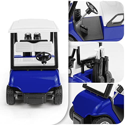 Modelo de Carro de Golf 1:20 a Escala Azul miniatura 3