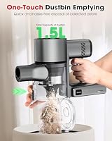 Muvano Cordless Vacuum Cleaners for Home, G26 Vacuum Cleaner, 45KPA Powerful Suction, Up to 60 Minutes, Tangle-Resistant, Rechargeable Stick Vac with Wall Mount for Pet Hair, Hardwood Floors — image 6