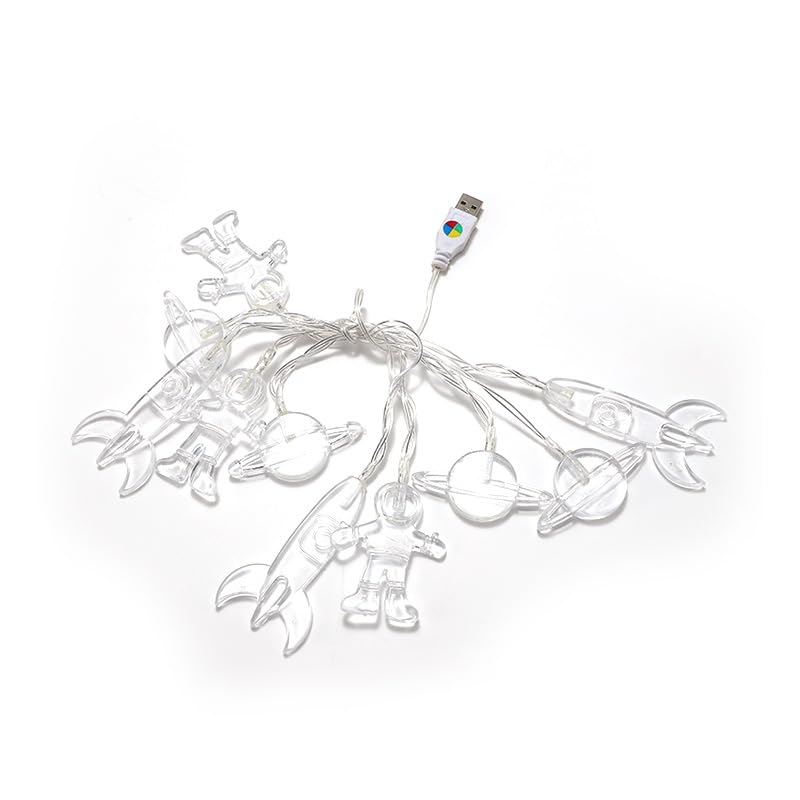 Cadena de luces LED con cable de cobre y alambre de cobre para decoración del hogar y dormitorio, funciona con USB, funciona con pilas