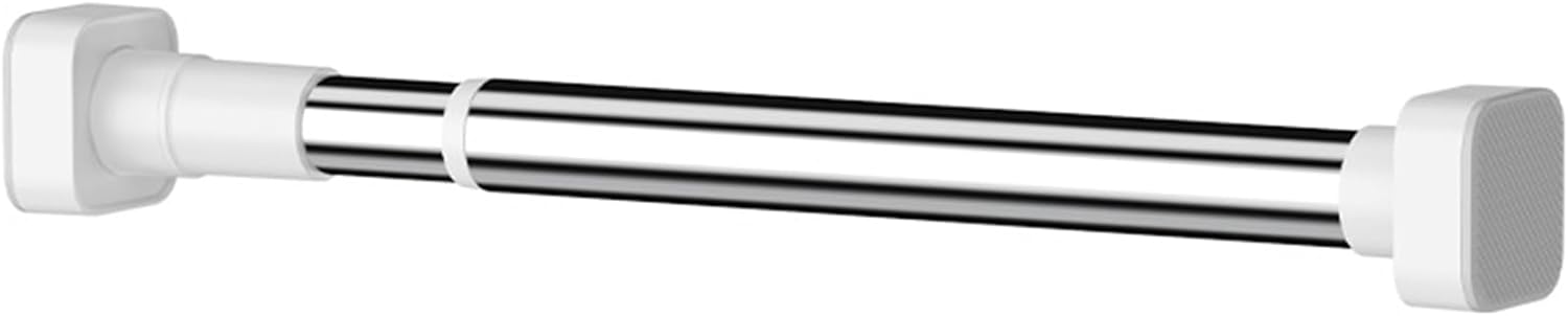 Adjustable Stainless Steel Shower Curtain Rod - Punch-Free Tension Rod, Telescopic Drapery Rod for Bathroom, Extendable 70-120cm, Easy Installation & Modern Design