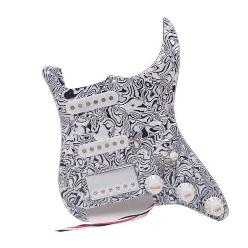 �V���O���n���o�b�J�[�s�b�N�A�b�v�t����SSH Guitar Prewired Loaded Strar Pickguard�AFen der USA/Mexico Strat Electric Guitars�̌������i (�[�u���V�F��)