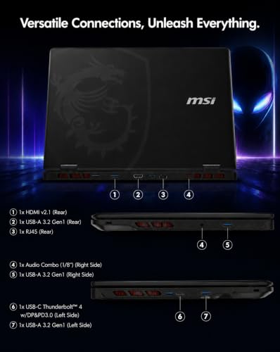 Image of msi Crosshair 18 HX AI Gaming Laptop, 18 inch QHD+ 240Hz, 64GB RAM, 2TB SSD