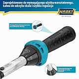 HAZET 5108-2CT do rowerów I Wyjście: kwadrat 6,3 mm 1/4 cala, tolerancja: 4%, 2,5-25 Nm, podziałka precyzyjna I Grzechotka dwustronna, do rowerów I 232 mm