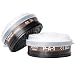 Dual N95 Activated Charcoal Filter Pod Set by Parcil Distribution. For Respirators, Double Or Single Air filter, Visor Protection - Industrial Grade Quality - Pure SAFE Breathing (P-A-1 Filter Set)