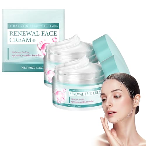 Hppsctink 2pcs Crema Hidratante, Crema Hidratante con Colágeno, Piel Facial Reparadora,2pcs*50g, cream