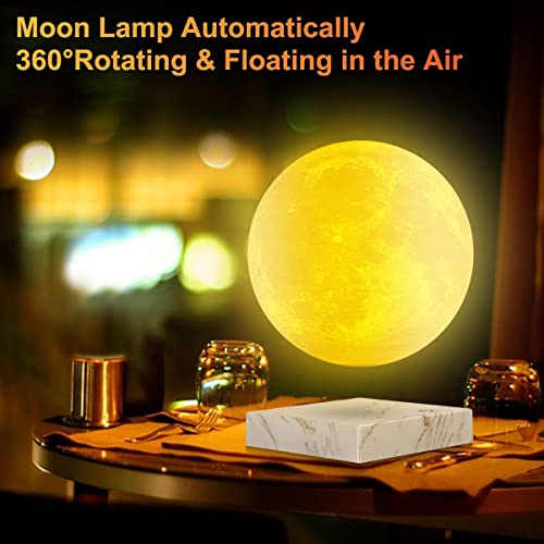 DIDWI Magnetic Floating and Spinning Moon Lamp, Levitating 3D Moon Light Lamps - Image 2