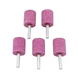 High Hardness Chrome Corundum Polishing Abrasive Stone 6mm Shank Wear Resistant Grinding Tool for Jade Wood Metal Industrial Renovation Work(6x25)