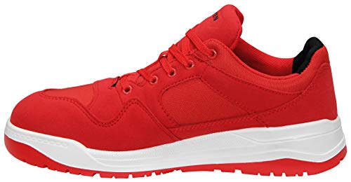 ELTEN Sicherheitsschuhe Maverick red Low ESD S3S, Damen und Herren, Textil, Stahlkappe, leicht, sportlich 45, Rot