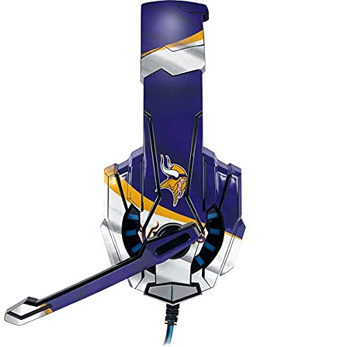 Skinit Decal Skin Compatible with BENGOO G9000 Gaming Headset - Officially Licensed NFL Minnesota Vikings Design