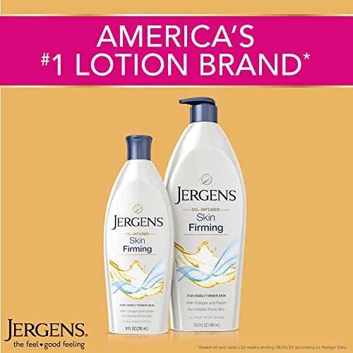 Jergens Skin Firming Body Lotion For Dry To Extra Dry Skin, Skin Tightening Cream With Collagen And Elastin, Instantly Moisturizes Dry Skin, Dermatologist Tested, Hydralucence Blend, 3-16.8 Oz #TOP7