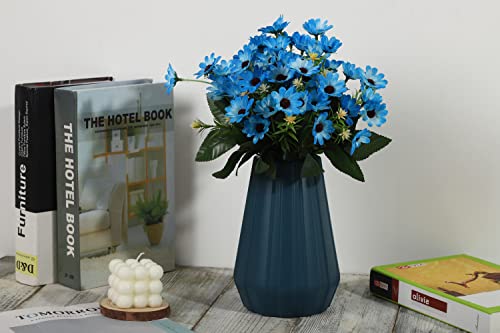 Joanwe 5 Bundles Blue Fake Flowers,Artificial Flowers For Home Decor #TOP5
