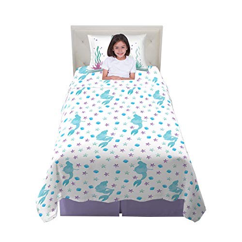 Franco Kids Bedding Sheet Set, Twin, Disney Little Mermaid