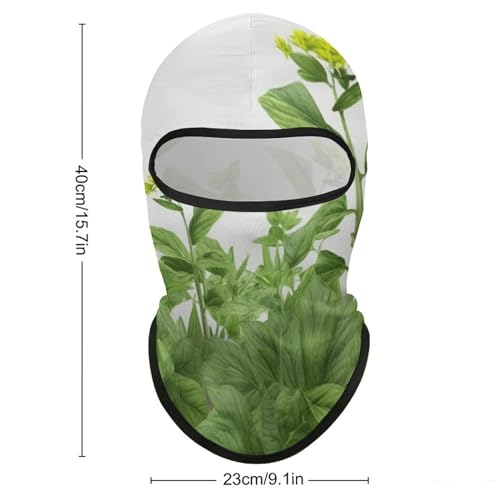 Máscara facial para la cara y cabeza de hojas de hierba para hombres y mujeres, protección solar, transpirable, cubre todo el cuerpo para senderismo, ciclismo, correr, conducir miniatura 2