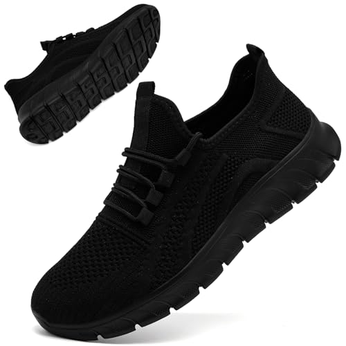 Image of Mens Running Shoes Walking Sneakers Tennis Gym Slip on Athletic Non Slip Breathable Casual Sport Shoe