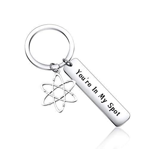 Fotap You're In My Spot Keychain Gift For Scientist, Theoretical Physicist Big Bang Fans Gift (Scientist48) #TOP2