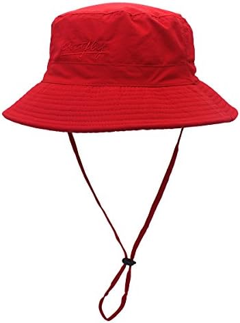 Summer Quick-Dry Bucket Hats for Men and Women UPF50+ Outdoor Sun hat UV Protection Beach Hat Red