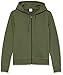 Amazon Essentials Women's Fleece Full-Zip Hoodie (Available in Plus Size), Dark Olive, Small