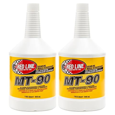 Red Line 50304 MT-90 75W-90 GL-4 Manual Transmission and Transaxle Lubricant (MTL) - 1 Quart (2 Pack) Cover