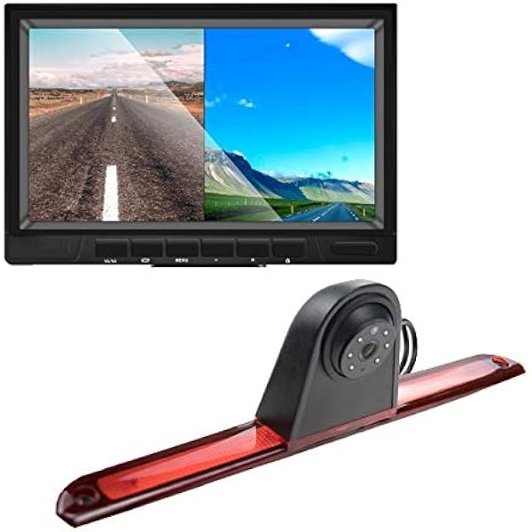 HD 720p trzeci dach Top Mount światło hamowania, kamera parkowania, kamera cofania, zestaw noktowizyjny + ekran TFT o przekątnej 7\