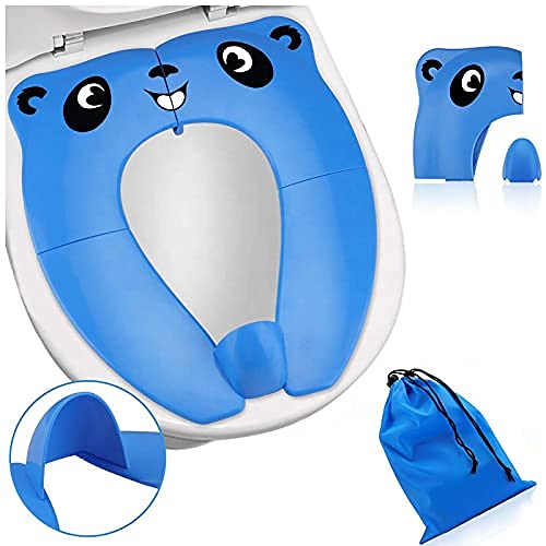 Toiletverkleiner voor kinderen, draagbaar, wc-adapter voor kinderen, toiletbril voor kinderen, met opbergtas, antislip… - Afbeelding 8