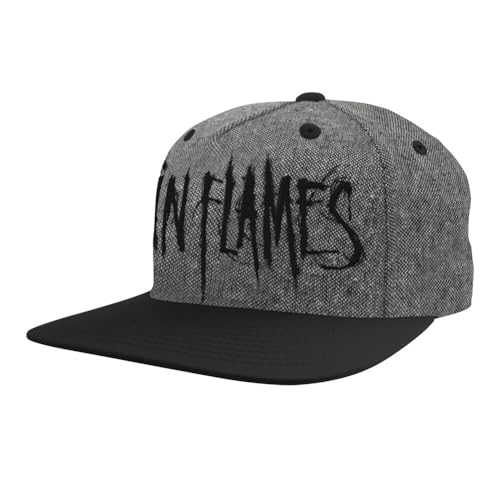 In Flames Logo Unisex Gorra Negro/Gris 85% acrilico, 15% Lana