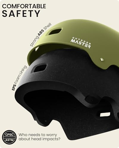 Image of OutdoorMaster Skateboard Cycling Helmet - Two Removable Liners Ventilation Multi-Sport Scooter Roller Skate Inline Skating Rollerblading for Kids, Youth & Adults