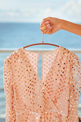 Cintres antidérapants MAWA pour éviter la chute des pulls dans le dressing - 6