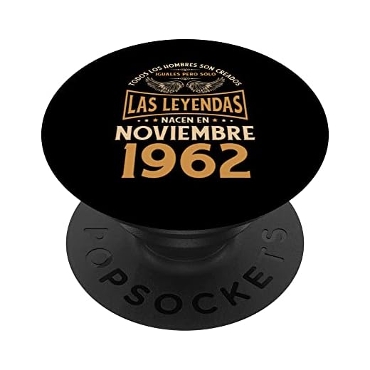 Cumpleaños Hombre Regalos Las Leyendas Noviembre 1962 PopSockets PopGrip Intercambiable