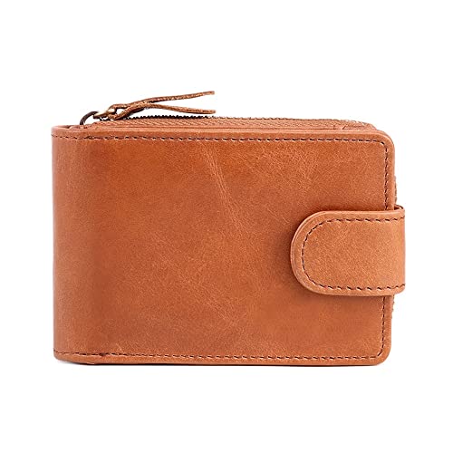Wallets,Multifunctional Card Holder Large-Capacity Card Holder Retro Wallet Zipper Coin Bag(A)