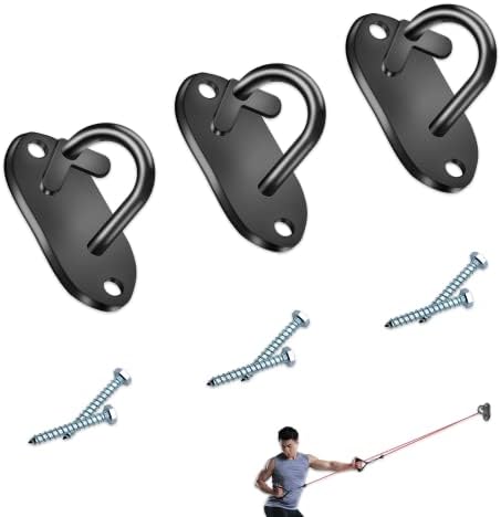 Prebene Wall Mount Workout Anchors, Resistance Bands Wall Anchors, Home Gym Exercise Anchors, Wall Mount Anchors for Resistance Bands, Strength Training, Physical Therap