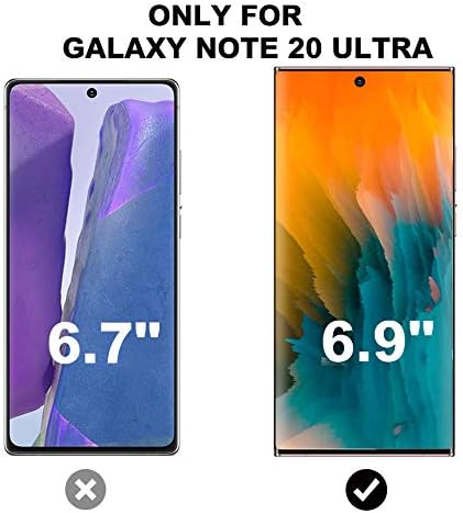 [2+2 Pack] Galaxy Note 20 Ultra Screen Protector Include 2 Pack Tempered Glass Screen Protector + 2 Pack Tempered Glass Camera Lens Protector,Anti-Fingerprint,HD Clear for Galaxy Note 20 Ultra 5G