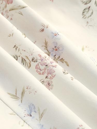 CIDER Shirts for Women Floral Top Square Neck Short Sleeve Casual Blouse Cute Cotton Top Elegant Fitted Blouse2