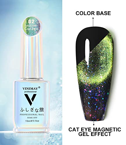 Major Dijit 15Ml 9D Wide Cat Eyes Gel Nail Polish Magnetic Starry Sky Galaxy Gel Polish Aurora Glitter Galactic Effect Nail Polish #TOP4