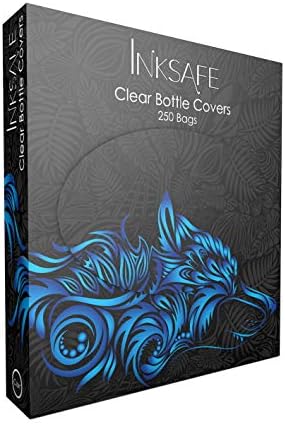 Inksafe Tattoo Clear Bottle Covers 15cm x 25.5cm - Box of 250