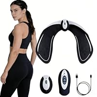 HENESE EMS Hüfttrainer,Hüfttrainer Elektro Stimulationsgerät,Trainingsgerät,zur Gezielten Stimulation der Po Muskulatur, 6 Modi und 10 Intensitätsstufen,für Workout Übung Fitness Pilates Yoga