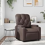 Expérience d'assise confortable : l'assise rembourrée épaisse, le dossier et les larges accoudoirs recouverts de cuir synthétique offrent une assise confortable et confortable.