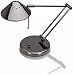 V-LIGHT Halogen Desk Lamp with 3-Point Adjustable Arm, Black Chrome (VSD102BC)