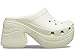 Crocs Siren Unisex Clogs – Round Toe Silhouette – Ventilation Ports – Thermoplastic (EVA) Upper & Lining Bone Men's 9, Women's 11 Medium