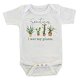 Sometimes I Wet My Plants Succulents and Cactus Onesie/Bodysuit (0-3 months)