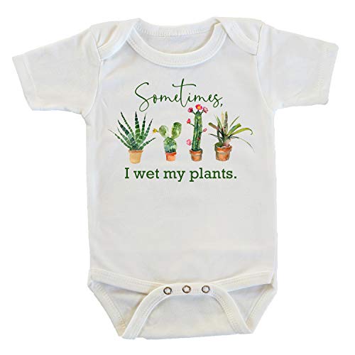 Sometimes I Wet My Plants Succulents and Cactus Onesie/Bodysuit (3-6 months)