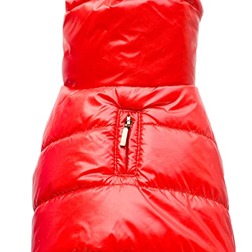 Letsqk Winter Dog Coats, Dog Apparel For Cold Weather, Waterproof And Comfortable Dog Pet Clothing, Red, M #TOP5
