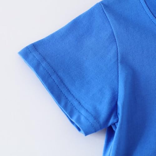 Image of Toddler Boy Clothes Kids Summer Cotton Outfits Shirt Short Sets Size 2-7