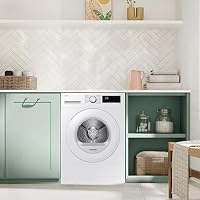 Samsung DV90DG52A0TEEG Wärmepumpentrockner DV5000D, 9 kg, EEK: C, Wäschetrockner mit LED-Display, Optimal Dry, SmartThings-App, Hygiene-Programm, Air Refresh, Weiß – Ansicht 3