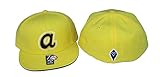 Atlanta Braves Cooperstown Collection Lemon Fitted Hat Cap - Yellow (Yellow, 7 3/8)