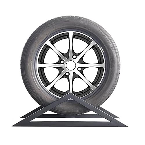 NUNETH Reifenregal Stabiler Ständer für Autoreifen, Garage Werkstatt Dreieck Basis Rad Rack, 70cm Eisen-Reifenständer für Wohnwagen/Lieferwagen/Anhänger/Sattelzug/Motorrad